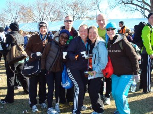 Erin B, Guerline, Jack, Stacey, Chris, John, and me reveling in the chocolate!