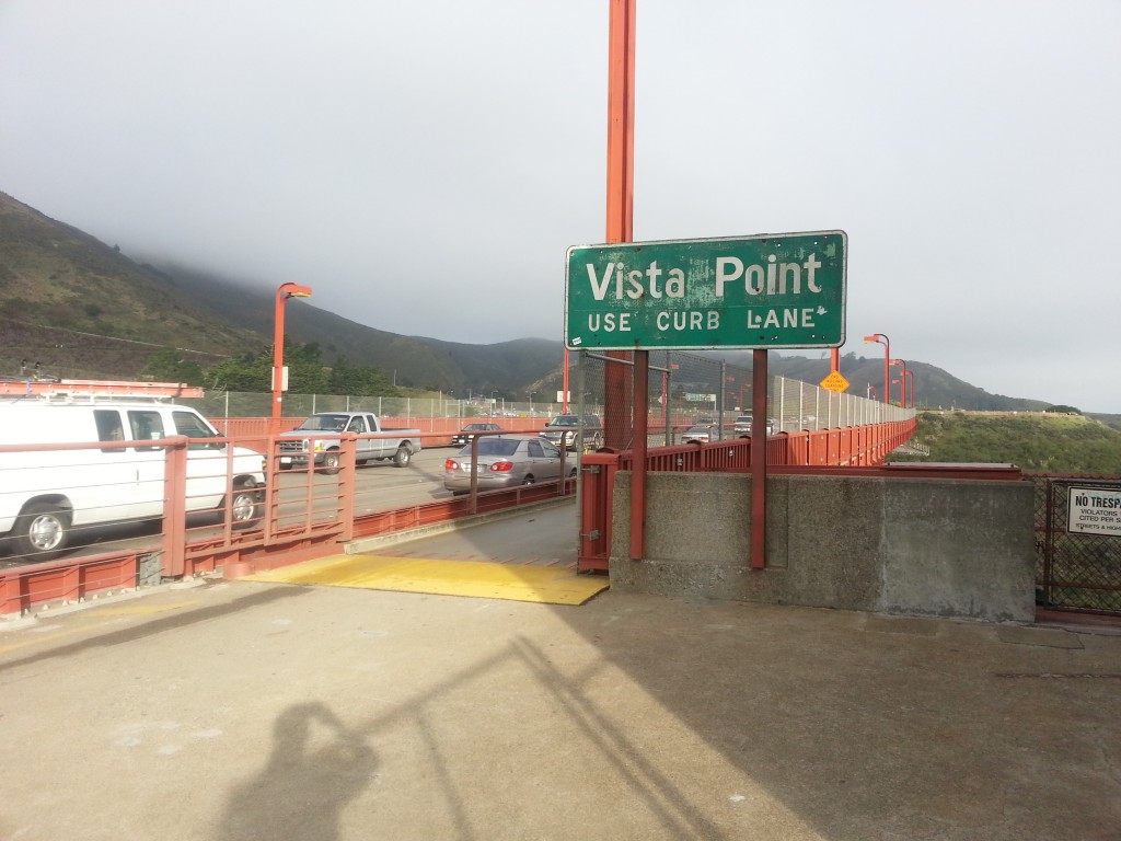 North side of the GG bridge