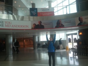 Someone was very excited to see this sign at the airport...