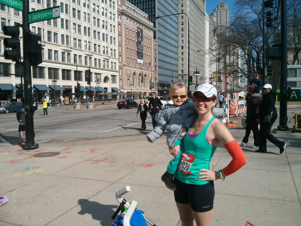 Hanging with my girl post-shuffle! She's my biggest (littlest) fan :)