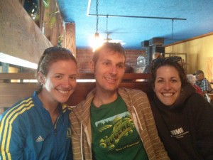 With Austin and Ellen in Corvallis, post-shakeout run