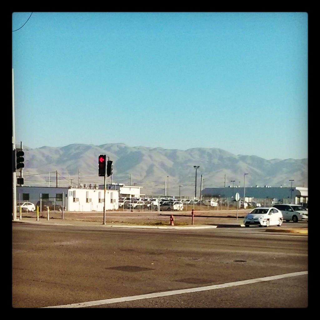 on Zanker Rd, looking at the eastern foothills (I think)