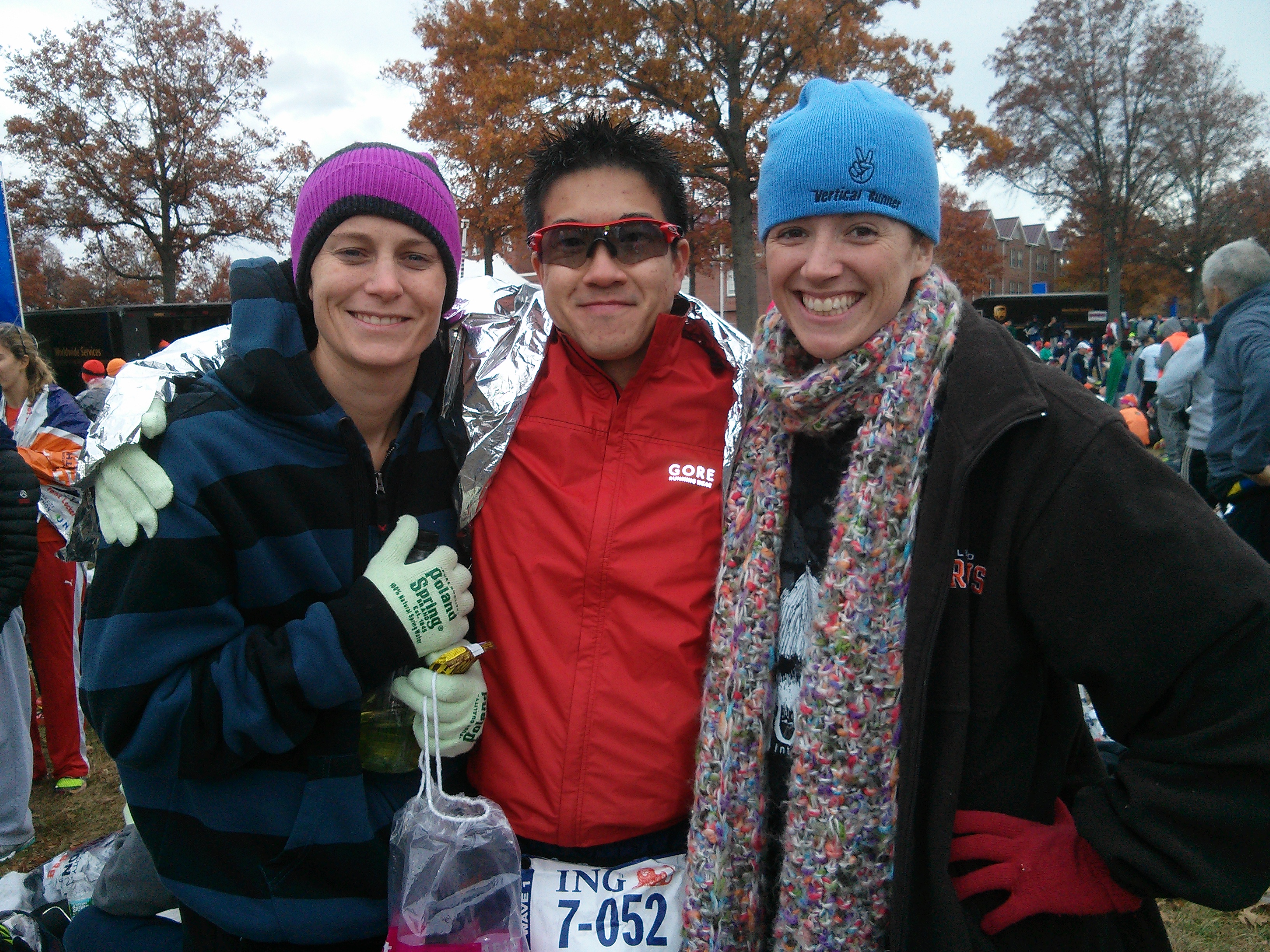 hanging with Corey (L) and Lynton in the starting village at Staten Island before NYC '13