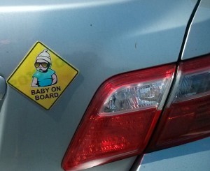 this is one of the more original ones I've seen. also, this car had two of these signs.