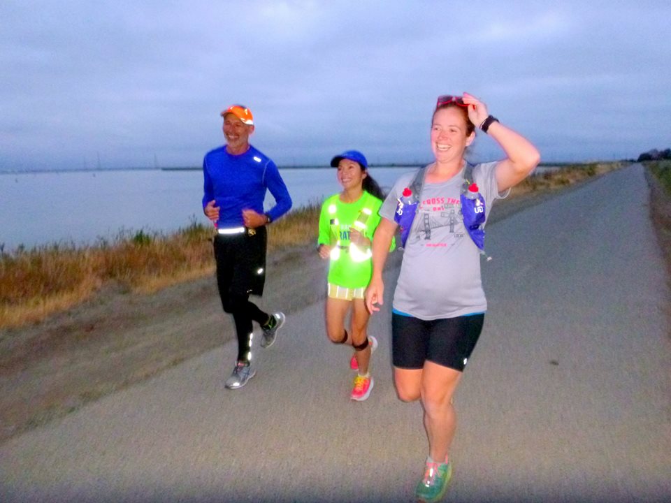 a 6am 13+ run over Mother's Day weekend with my RA buddies along the Bayshore Trail, through Mountain View, Palo Alto, and Sunnyvale -- I hadn't run with them since my 50k training! (PC: RA)