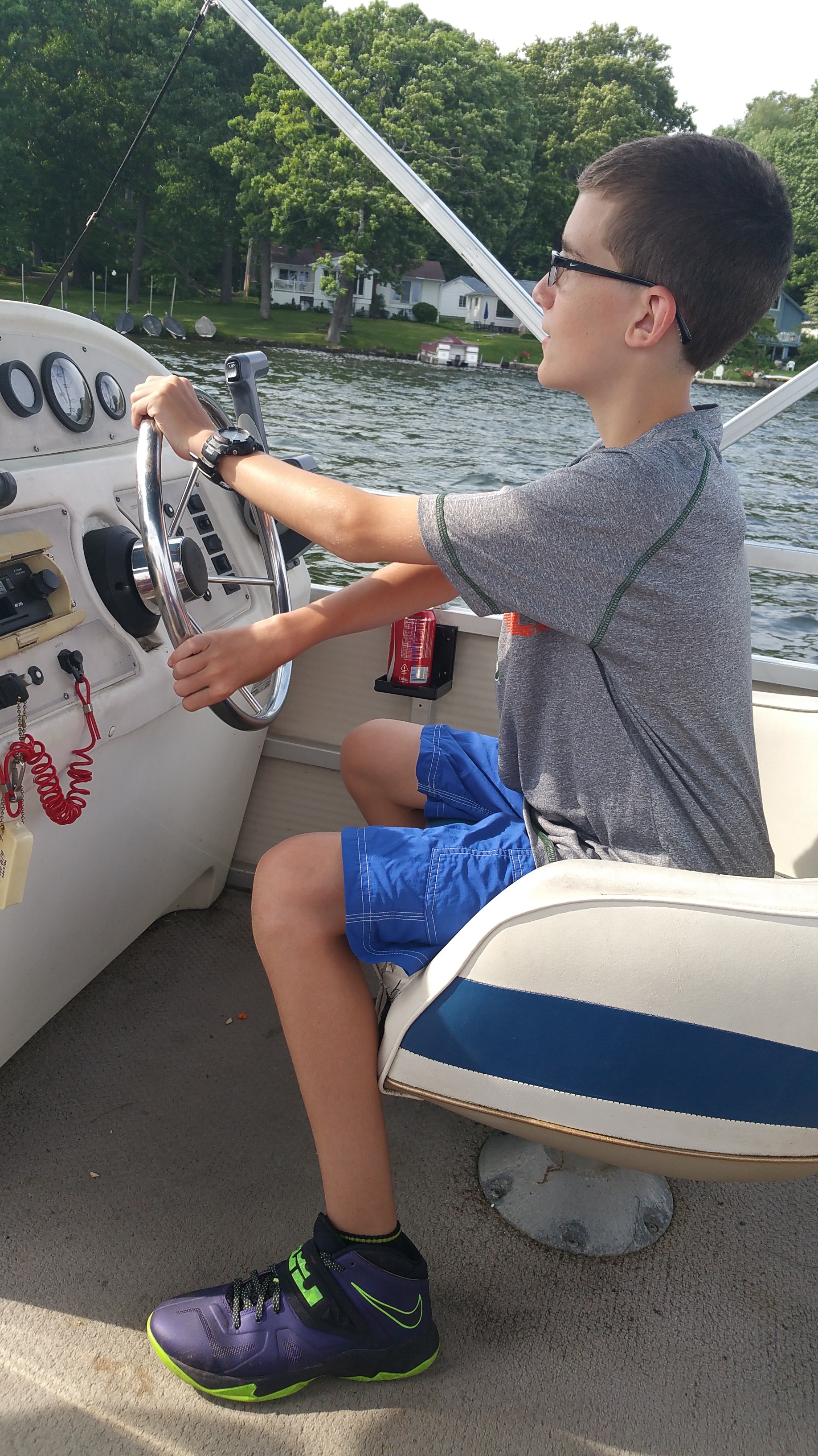 cousin Brian on a boat!